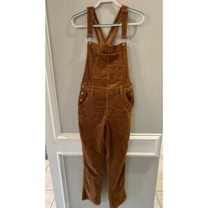 Judy Blue NWT Rust/Camel Brown Corduroy Overalls Sz M